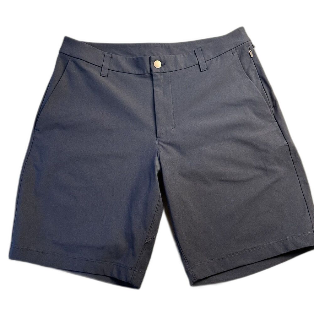 LULULEMON ABC Classic Fit Warpstreme Shorts Mens 32 Navy Performance 7” Inseam